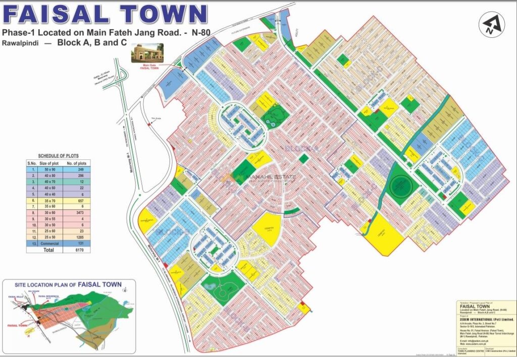faisal town map